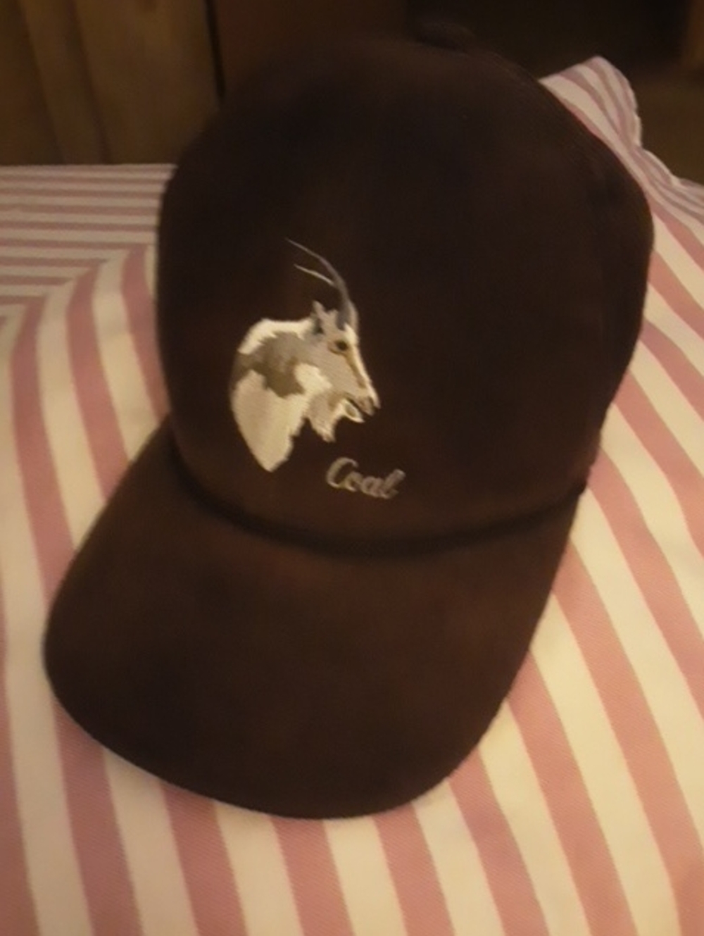 Coal The Goat Corduroy Trucker Hat